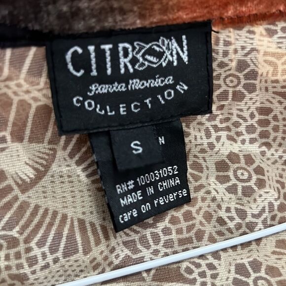 CITRON SANTA MONICA COLLECTION SILK BLEND BUTTERFLY KIMONO SIZE S‎ - Picture 3 of 6